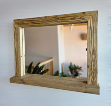 Spiegel alte Bohlen S2238 Badspiegel mit Ablage Altholz