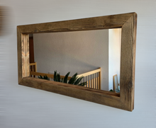 Altholz Spiegel S2208 antik Wandspiegel 100 x 54 upcycling nachhaltig Handarbeit Badspiegel Toilettenspiegel