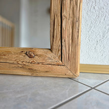 Exklusiver Altholzspiegel aus handgeschlagenen Balken – 92 x 176 cm | Unikat S2344 Altholzspiegel