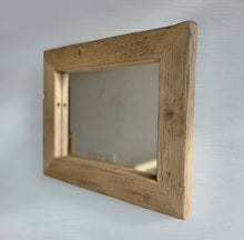Altholz Spiegel S2338 antik Wandspiegel 42 x 52 upcycling nachhaltig Handarbeit Badspiegel Toilettenspiegel optik Alteiche