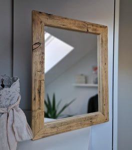 Altholz Spiegel Loftspiegel massiv S2076 Badspiegel Loft Schminkspiegel Standspiegel