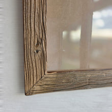 Altholz Bilderrahmen 40x40 cm rustikal, sonnenverbranntes Scheunenholz handgefertigt mit Glas, Vintage Fotorahmen Holz Unikat, Wanddeko B2531