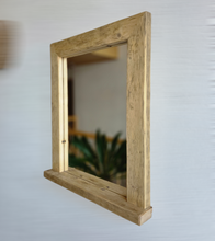 Spiegel alte Balken S2241 Badspiegel mit Ablage Altholz Altholzspiegel Holzspiegel Wandspiegel