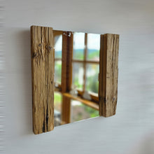 Altholz Spiegel  S2323 Alter Dielenboden einer alten Bauernstube upcycling nachhaltig Badspiegel Wohnspiegel Wandspiegel