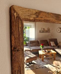 Altholz Spiegel alteiche  S2128 Arber  Bayerischen Wald unikat upcycling nachhaltig