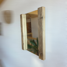 Altholz Spiegel  S2282 Alter Dielenboden einer alten Bauernstube upcycling nachhaltig Badspiegel Wohnspiegel Wandspiegel