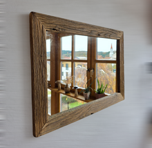 Altholz Spiegel sonnenverbrannt S2209 Wandspiegel 51 x 71  Badspiegel optik Alteiche