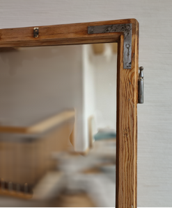 Altholz Spiegel Antiko S2151 Fensterspiegel 1845 Spiegelfenster Badspiegel