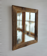 Altholz Spiegel S2257 Badspiegel 38 x 48 sonnenverbrannt  Wandspiegel Holzspiegel