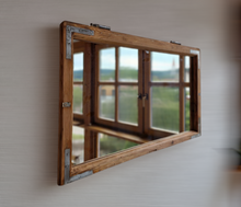 Altholz Spiegel Antiko S2151 Fensterspiegel 1845 Spiegelfenster Badspiegel