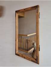 Altholz Spiegel Antiko S2151 Fensterspiegel 1845 Spiegelfenster Badspiegel