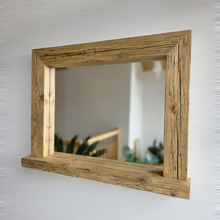 Spiegel alte Bohlen S2262 Badspiegel mit Ablage Altholz
