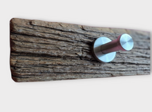 Garderobe Garderobenbrett Altholz Alter Balken Hakenleiste Alteiche Eiche mit Edelstahl Haken