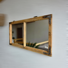 Altholz Spiegel Antiko S2295 Fensterspiegel Eiche optik Spiegelfenster