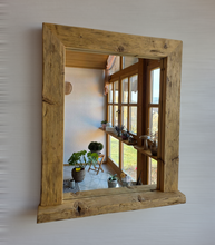 Spiegel alte Balken S2204 Badspiegel mit Ablage Altholz Altholzspiegel Holzspiegel Wandspiegel