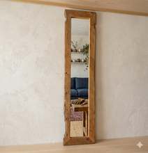 Ganzkörperspiegel aus Altholz – Rustikaler Standspiegel & Wandspiegel (170 x 41 cm) S2293 Ankleidespiegel groß