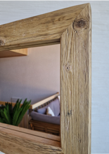 Altholz Spiegel S2102 antik Wandspiegel upcycling nachhaltig Handarbeit Badspiegel Toilettenspiegel optik Alteiche