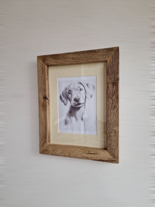 Bilderrahmen Altholz  B2044 Eiche  Alteiche 30 x 40 Altholzrahmen Holzrahmen Hochzeitsgeschenk Urkunde
