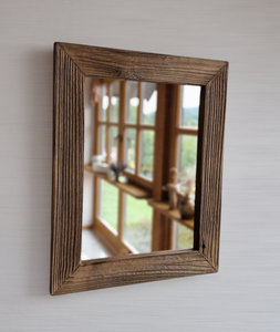 Altholz Spiegel Holzspiegel massiv S2181 aus alter Scheune upcycling nachhaltig