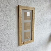 Altholz Bilderrahmen alte Bohlen  3 fach Rahmen Loftausführung Galerie Rahmen