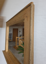 Spiegel alte Eiche S2223 Badspiegel mit Ablage Eiche alter ca 1750 Altholz einzigartig historisch