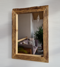 Altholz Spiegel Loftspiegel massiv S2051 aus Gerüstbohlen Loft upcycling nachhaltig
