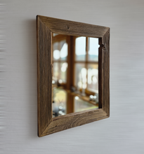 Altholz Spiegel S2236 Badspiegel 40 x 50 sonnenverbrannt  Wandspiegel Holzspiegel