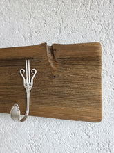 Garderobe Garderobenbrett Altholz alte Bretter 5 Haken aus Silberbesteck