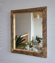 Altholz Spiegel Loftspiegel massiv S2213 aus Gerüstbohlen 57x70  Loft upcycling nachhaltig8