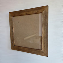 Altholz Bilderrahmen 40x40 cm rustikal, sonnenverbranntes Scheunenholz handgefertigt mit Glas, Vintage Fotorahmen Holz Unikat, Wanddeko B2530