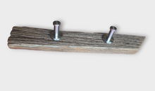 Garderobe Garderobenbrett Altholz Alter Balken Hakenleiste Alteiche Eiche mit Edelstahl Haken