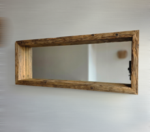 Panoramaspiegel Dekospiegel Loftspiege S2239 Spiegelregal Regal Spiegel Altholz Badspiegel optik Alteiche