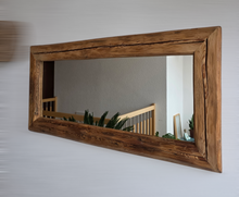 Altholz Spiegel S2219 geschlagene Balken massiv Badspiegel Holzspiegel