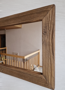 Altholz Spiegel Holzspiegel massiv S2181 aus alter Scheune upcycling nachhaltig