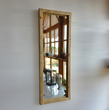 Panoramaspiegel Altholz Spiegel Antiko S2299  Langspiegel Ankleidespiegel Garderobenspiegel