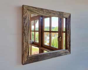 Altholz Spiegel alteiche  S2131 Arber  Bayerischen Wald unikat upcycling nachhaltig