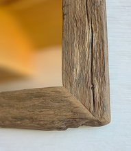 Altholz Spiegel alteiche  S2237 Arber  Bayerischen Wald 55x60 unikat upcycling nachhaltig Badspiegel