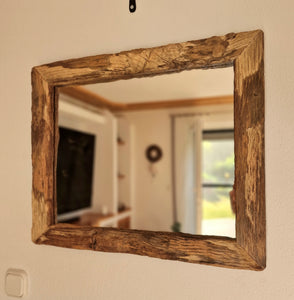 Altholz Spiegel alteiche  S2128 Arber  Bayerischen Wald unikat upcycling nachhaltig
