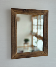 Altholz Spiegel S2257 Badspiegel 38 x 48 sonnenverbrannt  Wandspiegel Holzspiegel