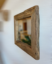 Altholz Spiegel alteiche  S2237 Arber  Bayerischen Wald 55x60 unikat upcycling nachhaltig Badspiegel