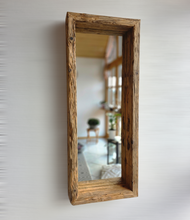 Panoramaspiegel Dekospiegel Loftspiege S2239 Spiegelregal Regal Spiegel Altholz Badspiegel optik Alteiche