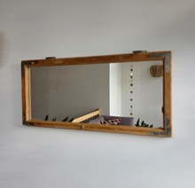 Altholz Spiegel Antiko S2296 Fensterspiegel 1845 Spiegelfenster Badspiegel