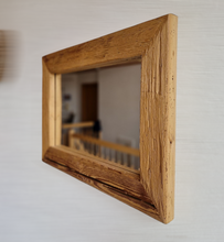 Altholz Spiegel  S2115 Alter Balken einer alten Bauernstube upcycling nachhaltig Badspiegel