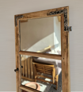 Altholz Spiegel Antiko S2138 Fensterspiegel Eiche optik