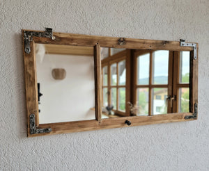 Altholz Spiegel Antiko S2172 Fensterspiegel Eiche optik