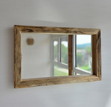 Altholz Spiegel Loftspiegel massiv S2341 aus Gerüstbohlen Loft upcycling nachhaltig