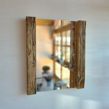 Altholz Spiegel  S2282 Alter Dielenboden einer alten Bauernstube upcycling nachhaltig Badspiegel Wohnspiegel Wandspiegel