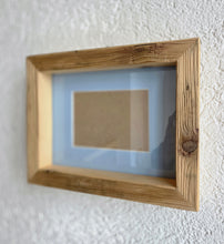 Bilderrahmen aus Altholz – B1665 Handgefertigt aus alter Gerüstbohle | Vintage Holzrahmen mit Glasfront & Passepartout