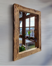 Altholz Spiegel Loftspiegel massiv S2051 aus Gerüstbohlen Loft upcycling nachhaltig
