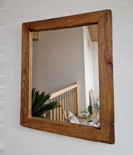 Altholz Spiegel 52x45 alteiche  S2191 Arber  Bayerischen Wald unikat upcycling nachhaltig Badspiegel Holzspiegel Wandspiegel Toilettenspiegel